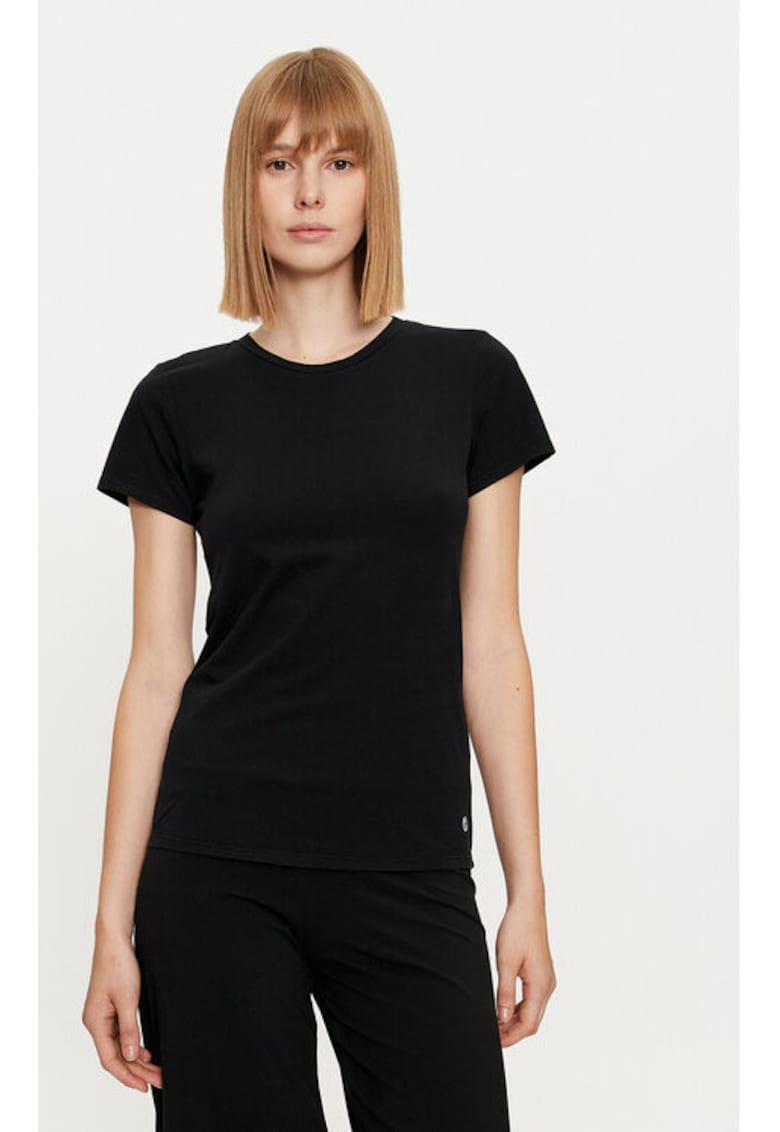 Tricou dama -  304530081 - Bumbac - Negru Tricou dama -  304530081 - Bumbac - Negru