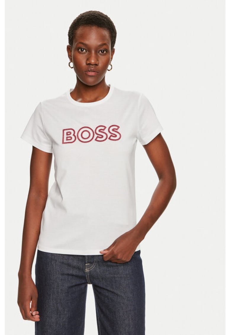 Tricou dama - 304313417 - Bumbac - Alb - Alb
