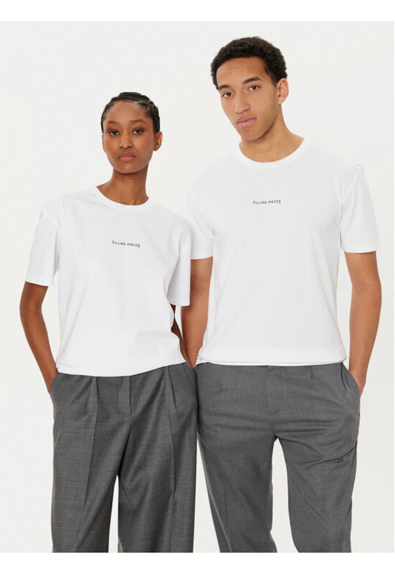 Tricou unisex - 305038579 - Bumbac organic - Alb