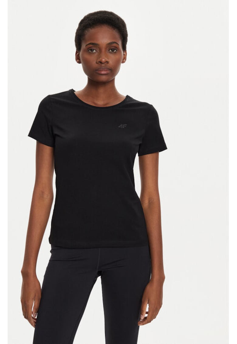 Tricou dama - 303942472 - Bumbac - Negru - Negru
