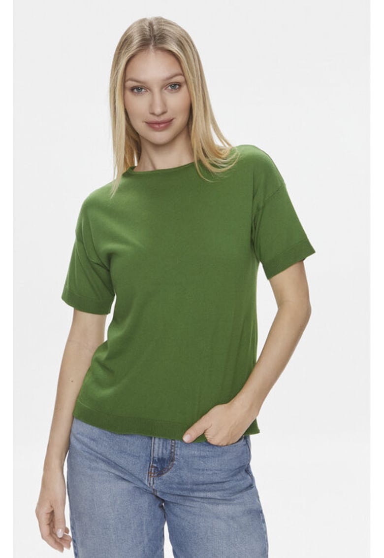 Tricou dama - 303812782 - Bumbac/Modal - Verde - Verde