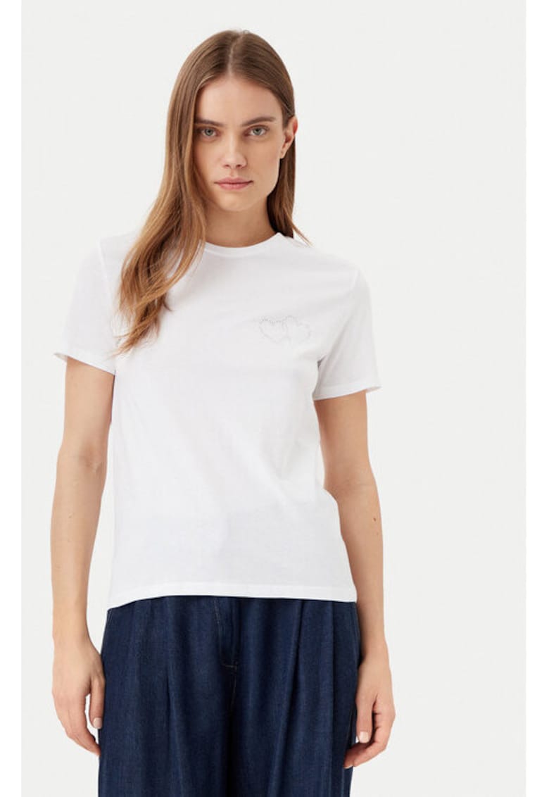 Tricou dama - 304928888 - Bumbac organic - Alb