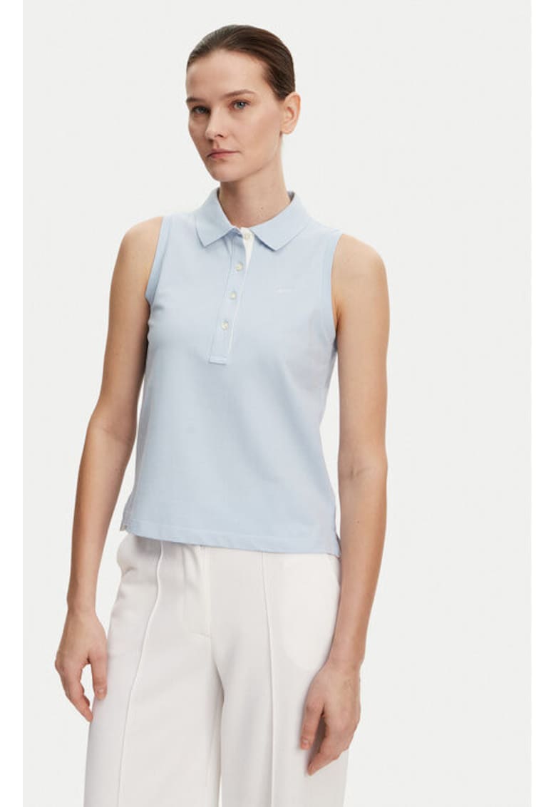 Tricou dama - 305367099 - Bumbac - Albastru - Albastru