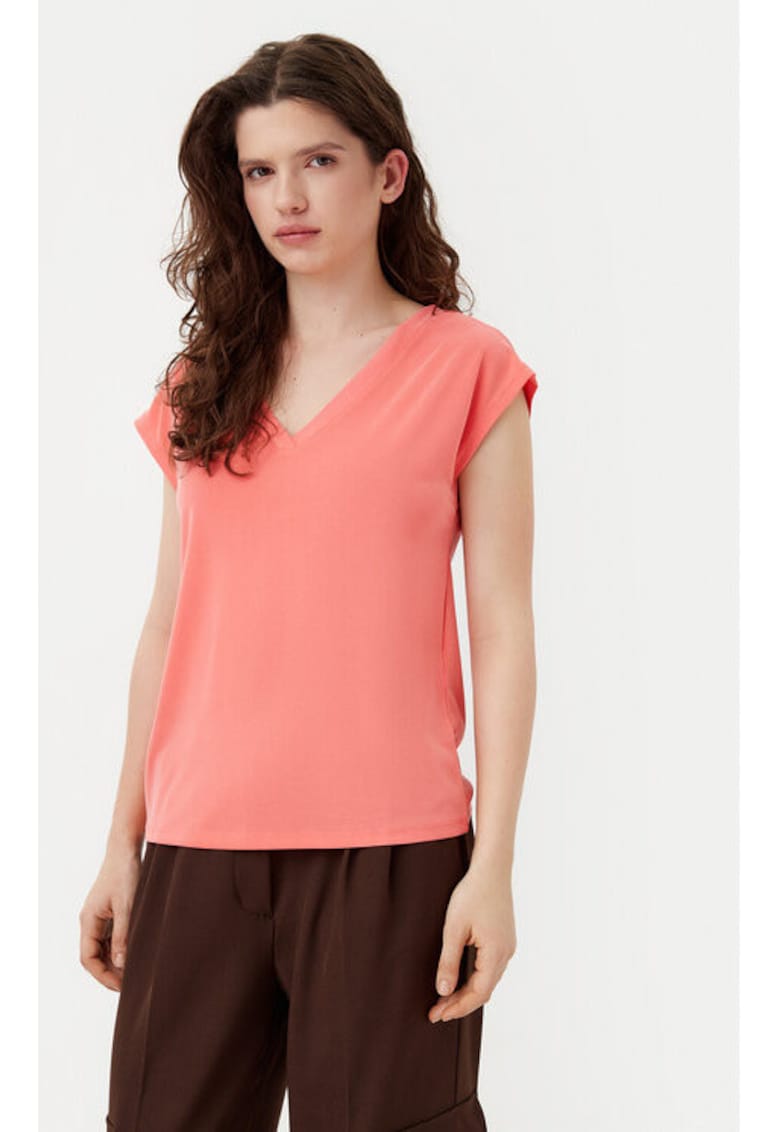 Tricou dama - 304791154 - Modal/Poliester - Roz Tricou dama - 304791154 - Modal/Poliester - Roz