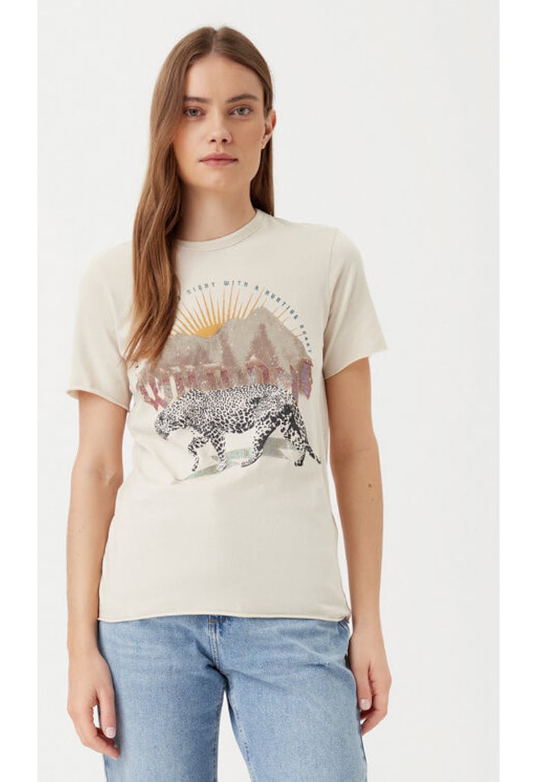 Tricou dama - 304791284 - Bumbac organic - Bej Tricou dama - 304791284 - Bumbac organic - Bej