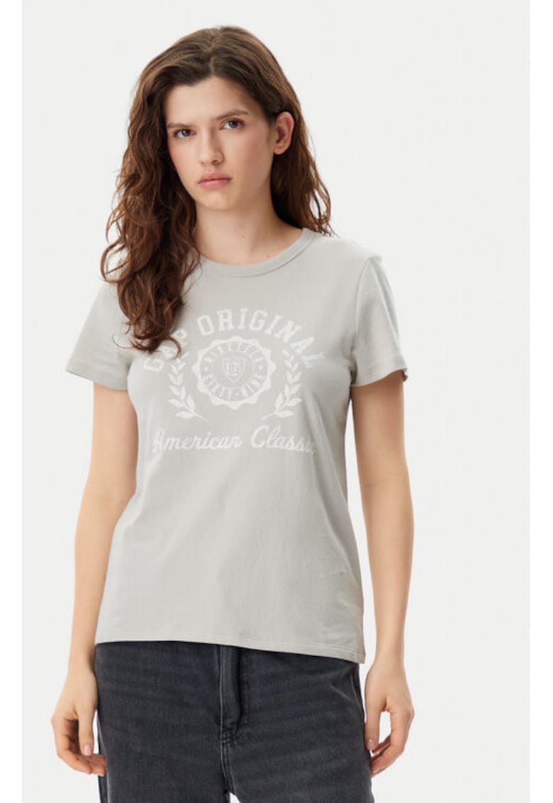 Tricou dama - 305290410 - Bumbac - Bej