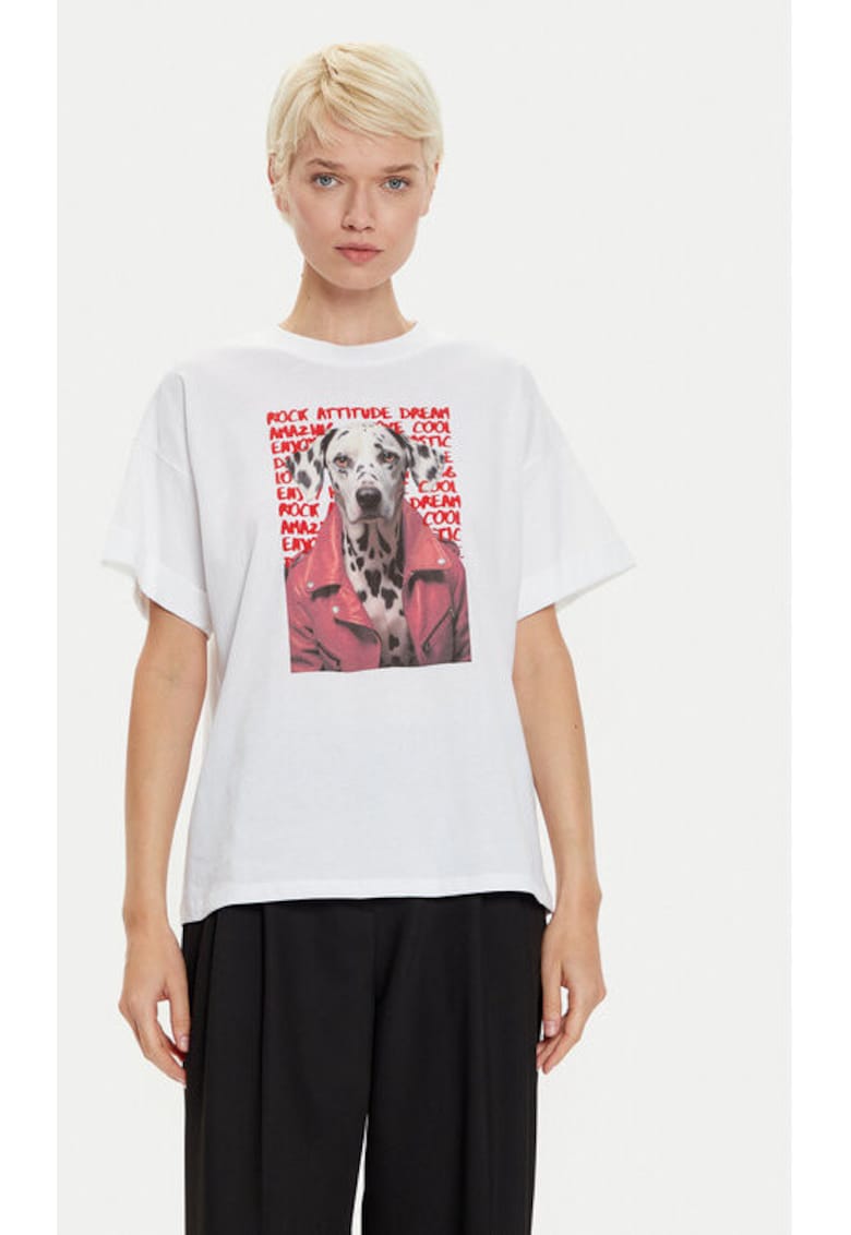 Tricou dama -  304811524 - Bumbac - Alb Tricou dama -  304811524 - Bumbac - Alb