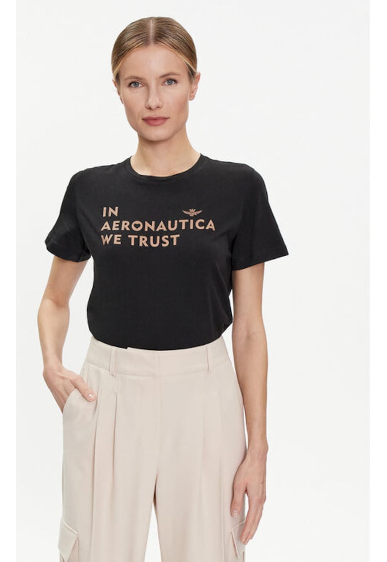 Tricou dama -  303712266 - Bumbac - Negru