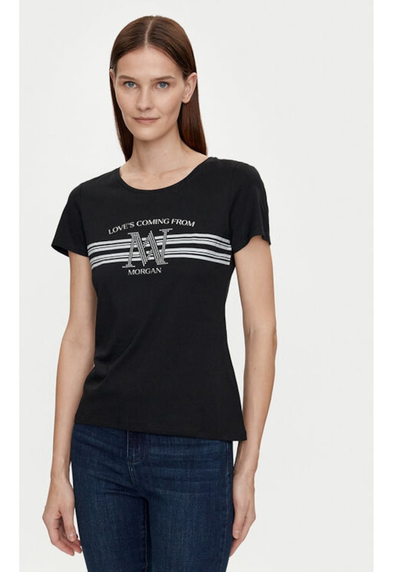 Tricou dama - 303917210 - Modal/Bumbac - S INTL - Negru
