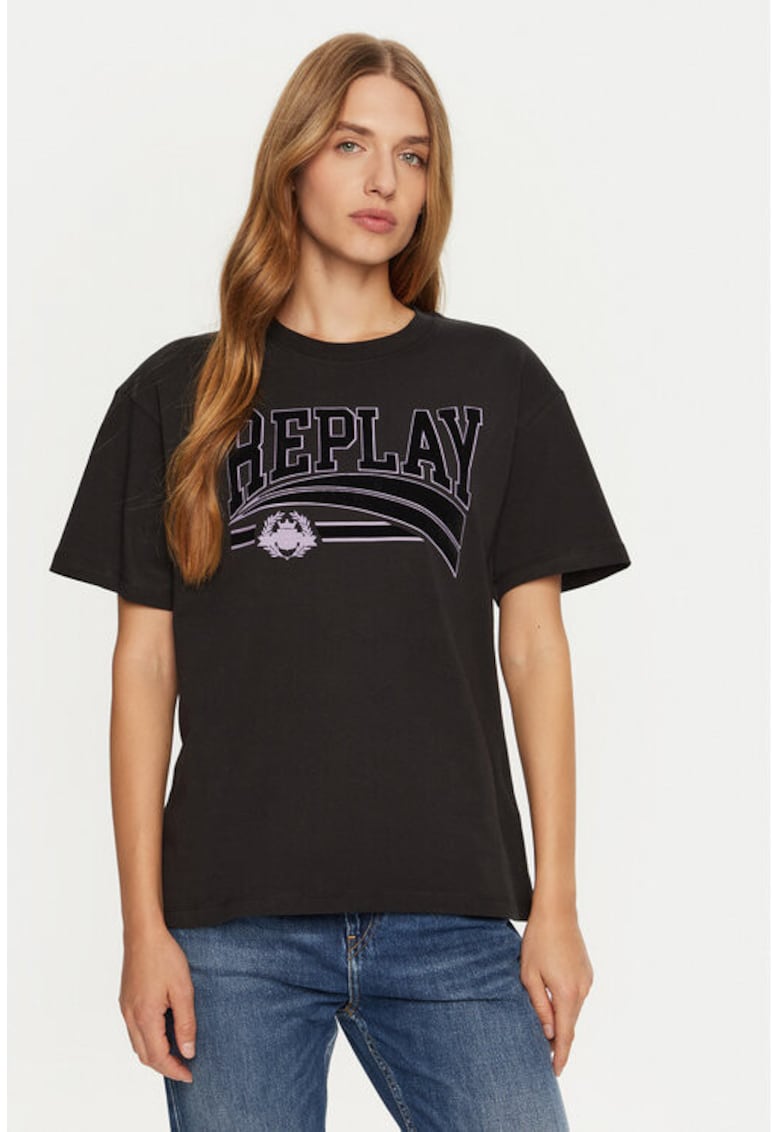 Tricou dama -  304396793 - Bumbac - Negru