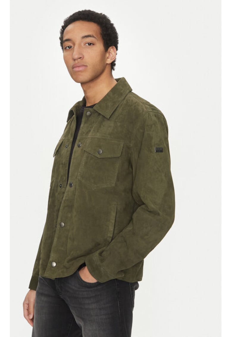 Geaca barbati -  305152404 - Piele naturala - Verde