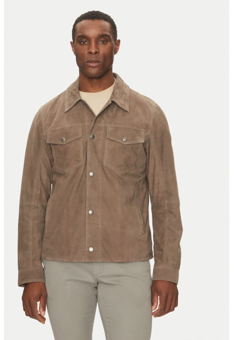 Geaca barbati -  305152411 - Piele naturala - Bej Geaca barbati -  305152411 - Piele naturala - Bej