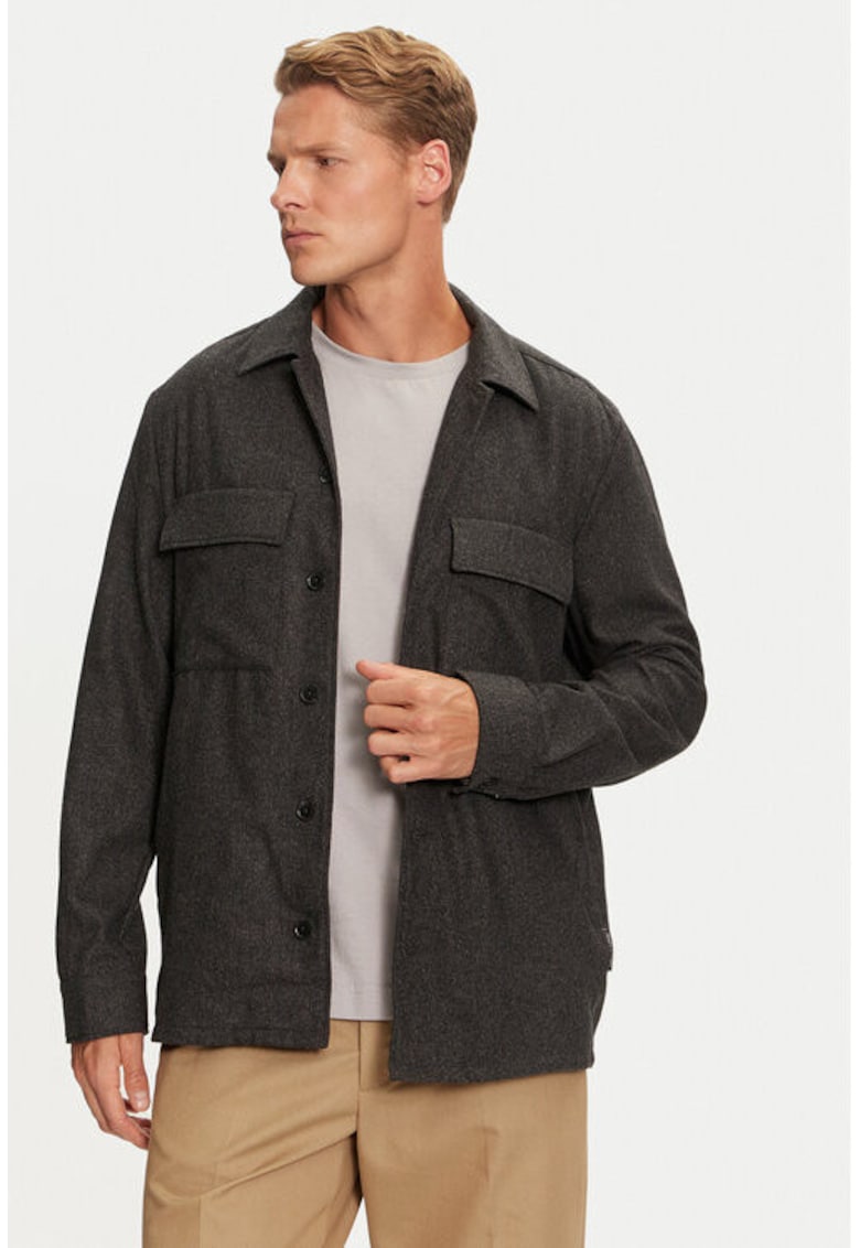 Geaca barbati -  304173585 - Lana/Poliester - Gri