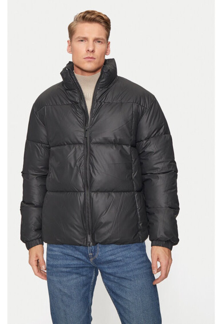 Geaca barbati - 304684708 - Piele ecologica - Negru