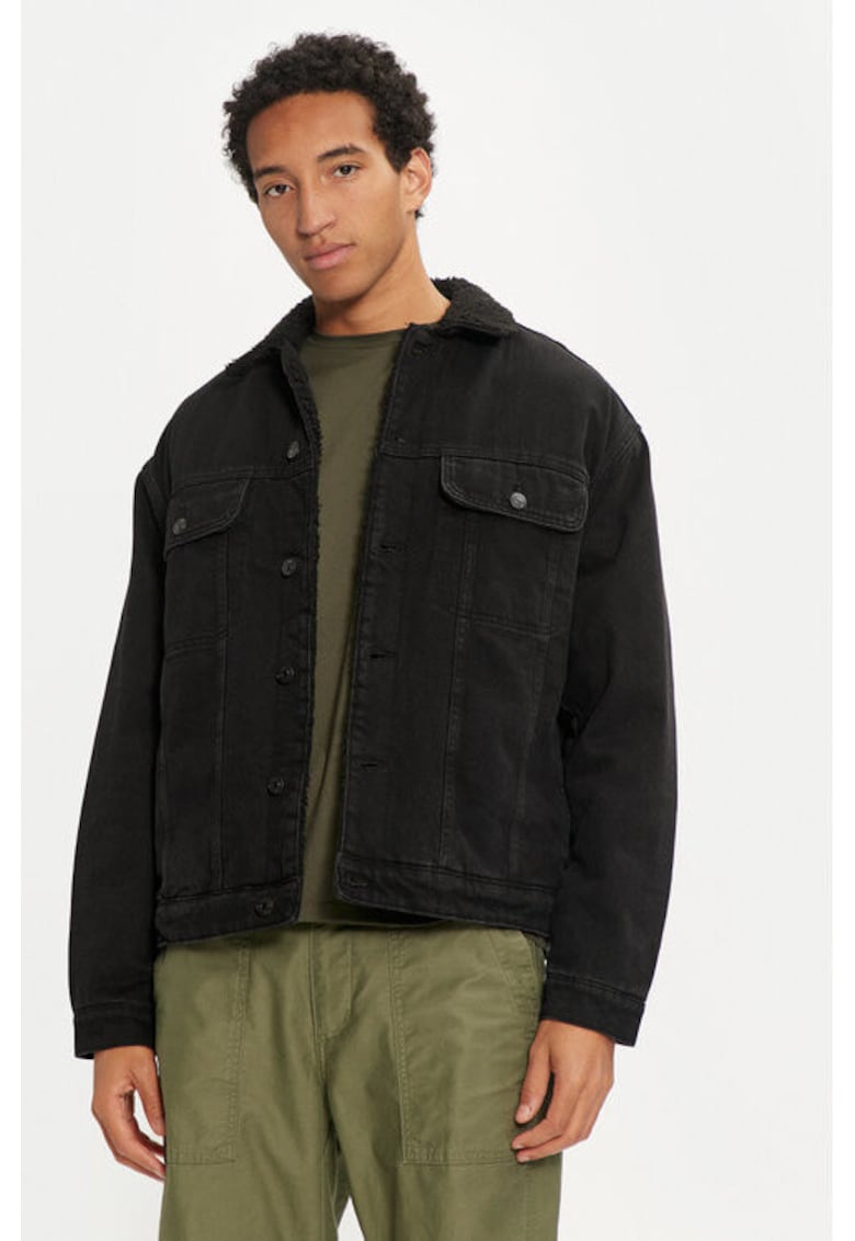 Geaca barbati - 304493553 - Bumbac - Negru Geaca barbati - 304493553 - Bumbac - Negru