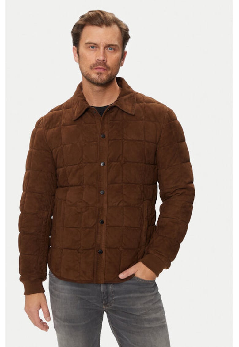 Geaca barbati -  303959524 - Piele intoarsa - Maro