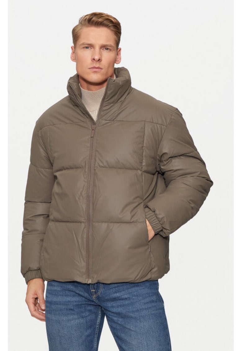 Geaca barbati - 304684715 - Piele ecologica - Maro Geaca barbati - 304684715 - Piele ecologica - Maro