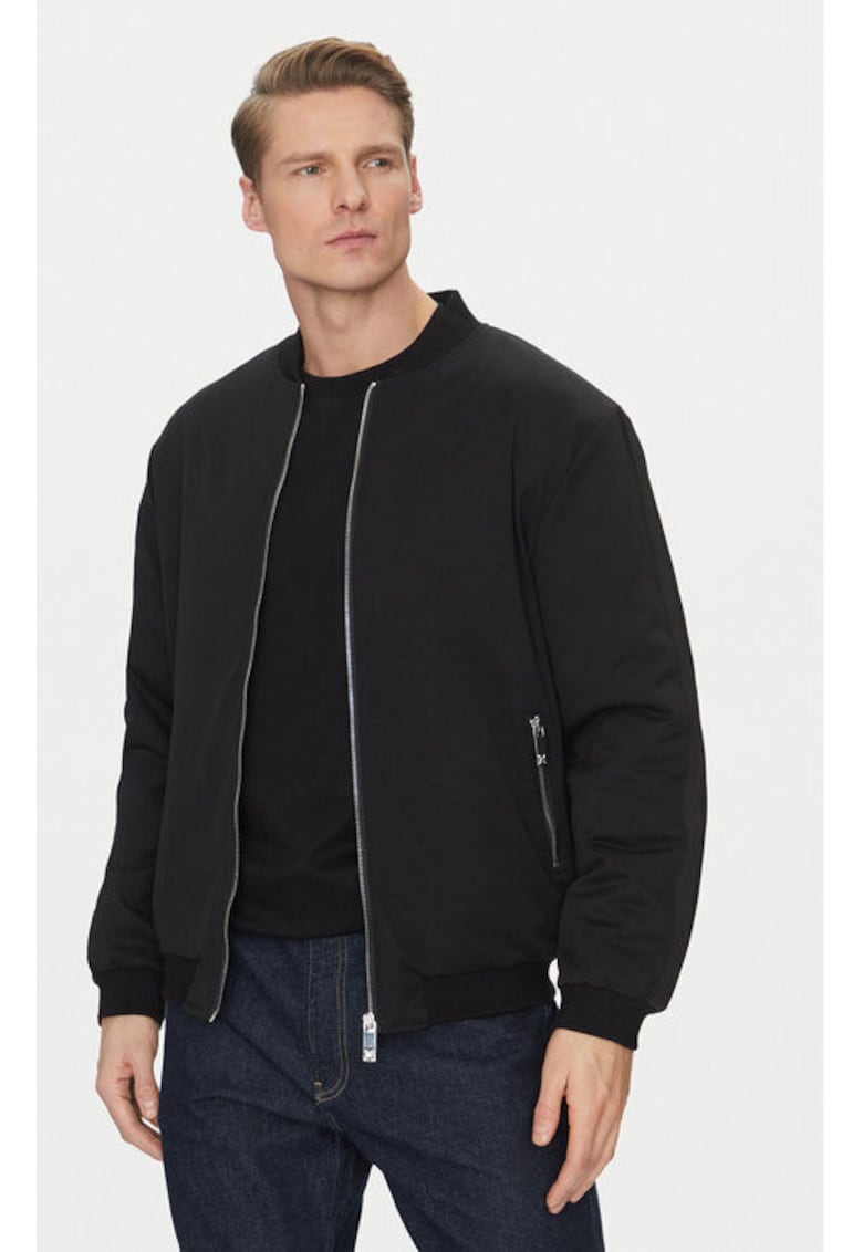 Geaca Barbati - 304370793 - Poliester - Viscoza - Negru