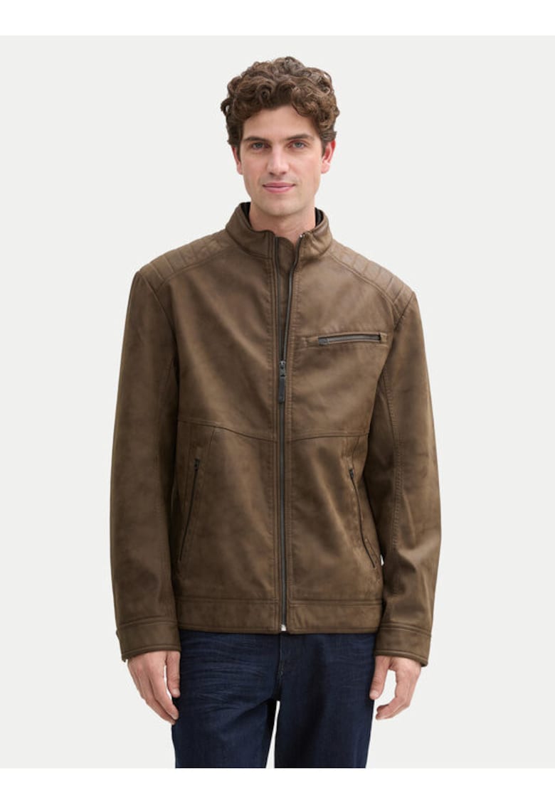 Geaca barbati -  304544927 - Piele ecologica - Maro