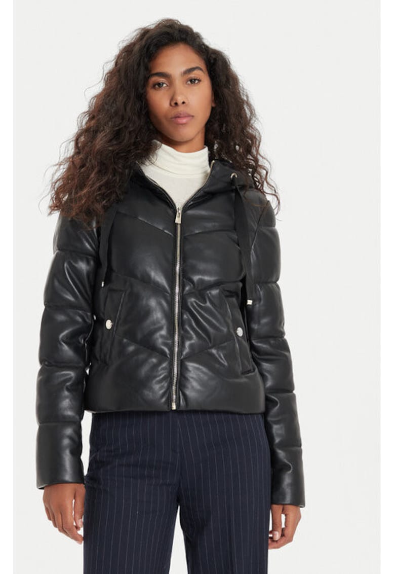 Geaca dama - 304480027 - Piele ecologica - Negru Geaca dama - 304480027 - Piele ecologica - Negru