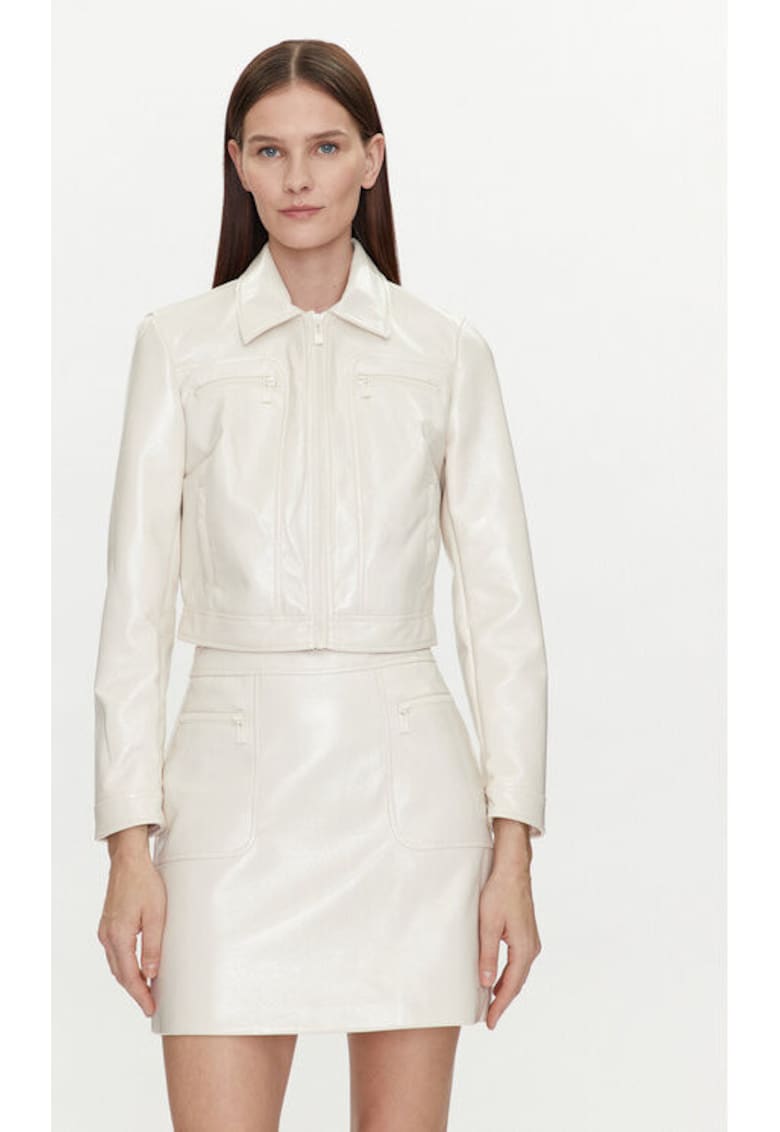 Geaca dama - 303918026 - Piele ecologica - Bej