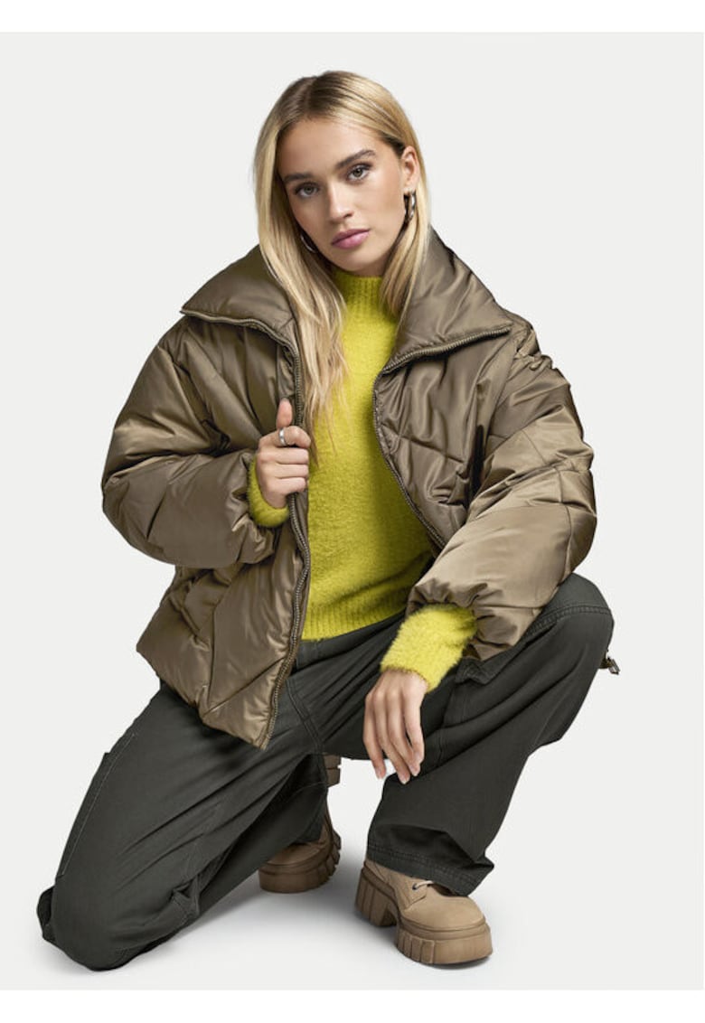 Geaca dama - 304502361 - Poliester reciclat/Poliester - Maro Geaca dama - 304502361 - Poliester reciclat/Poliester - Maro