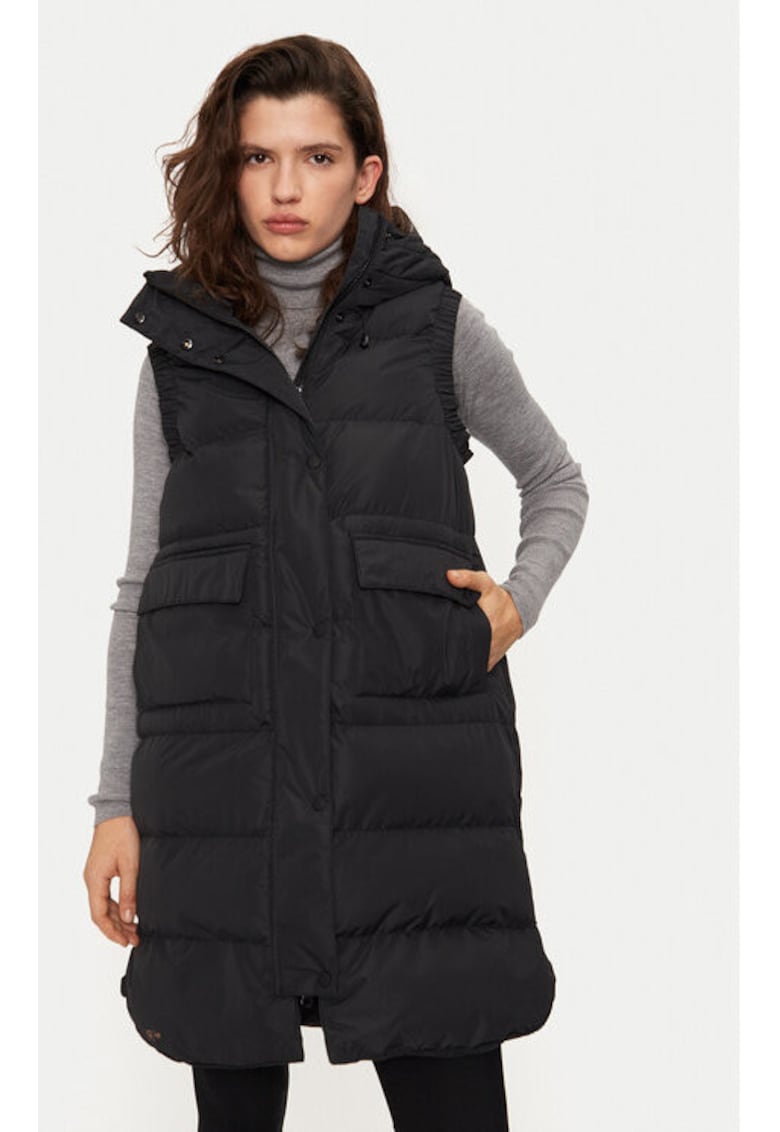 Vesta dama - 304208829 - Poliester - Negru