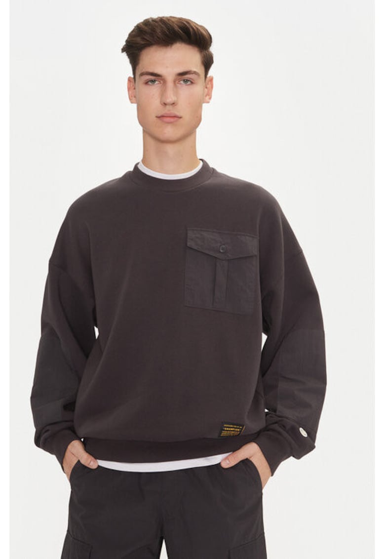 Bluza barbati -  304699993 - Bumbac/Poliester - Gri