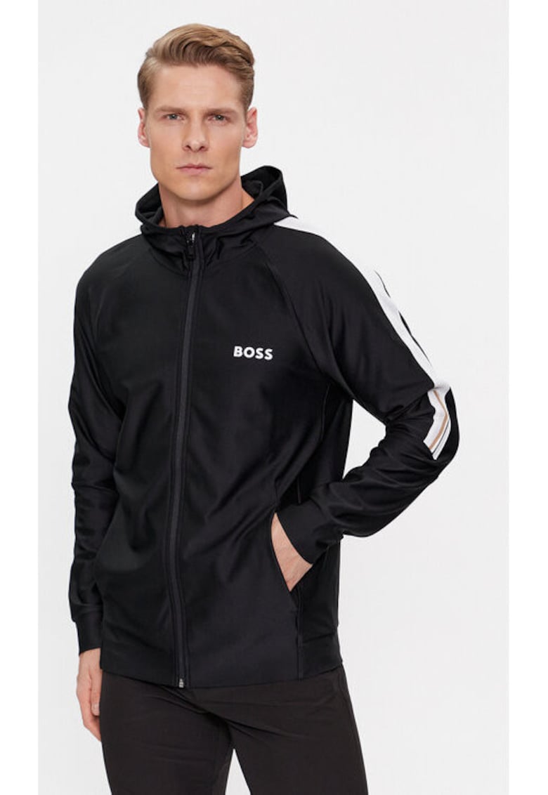 Bluza barbati - 303640378 - Poliester reciclat - Negru