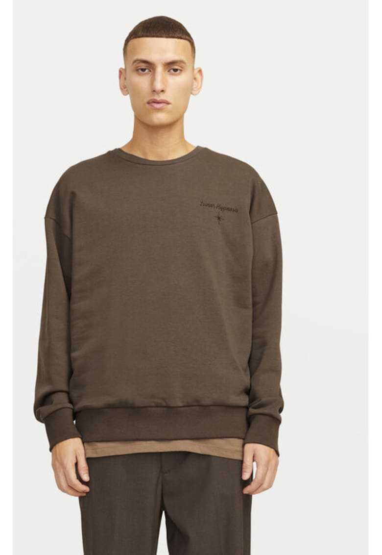 Bluza barbati -  304370311 - Poliester reciclat/Bumbac - Maro