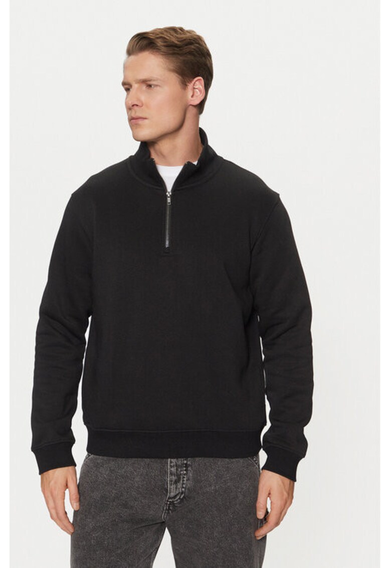 Bluza barbati - 304782503 - Poliester/Bumbac - Negru