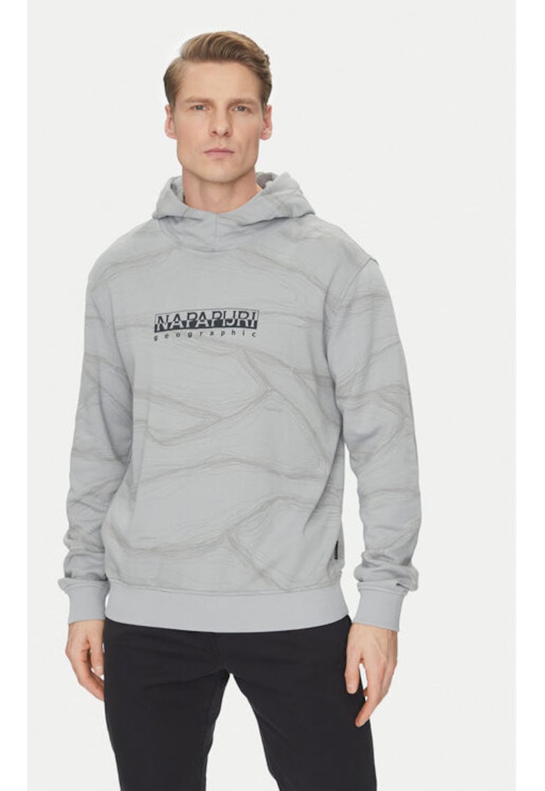 Napapijri Bluza barbati - 305102607 - Bumbac - Gri - Gri