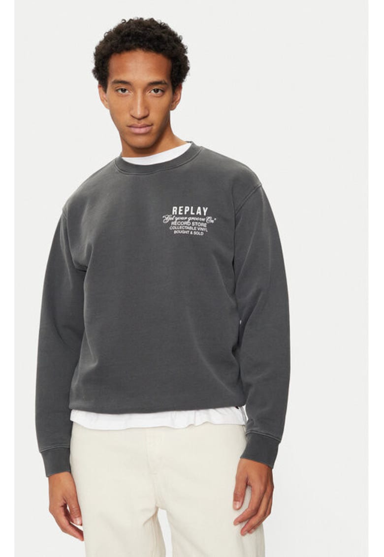 Bluza barbati - 304399138 - Bumbac - Gri Bluza barbati - 304399138 - Bumbac - Gri