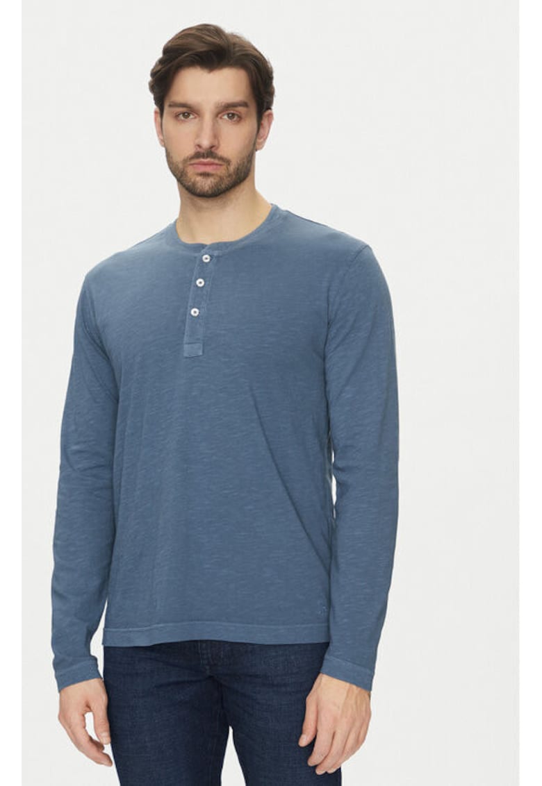 Bluza barbati -  304865589 - Bumbac organic - Albastru Bluza barbati -  304865589 - Bumbac organic - Albastru