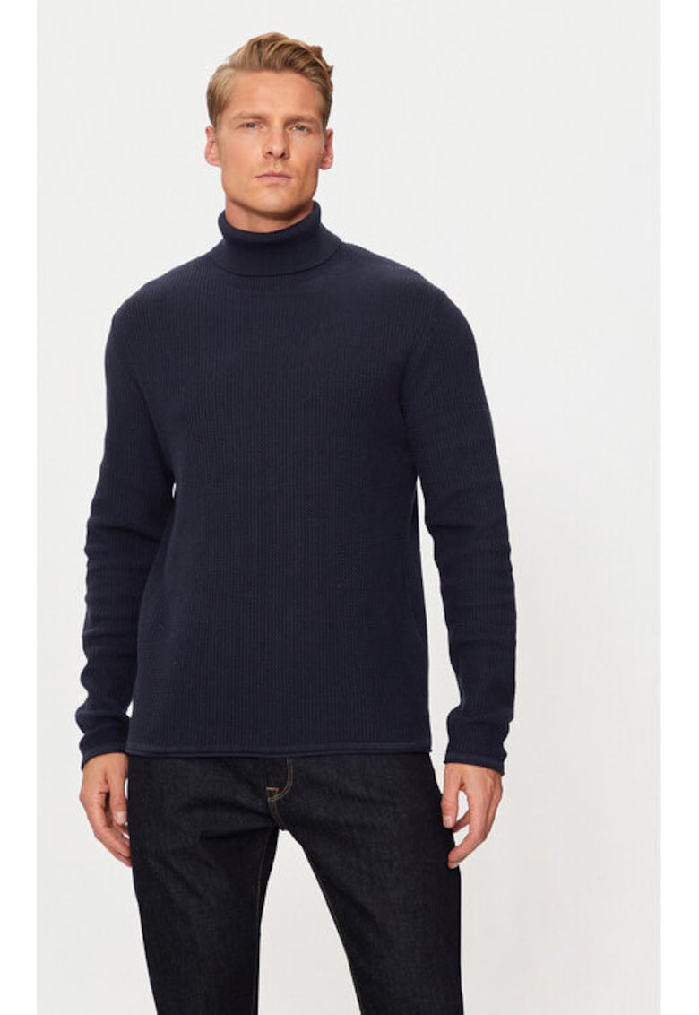 Bluza barbati - 304514692 - Bumbac organic/Bumbac - Albastru