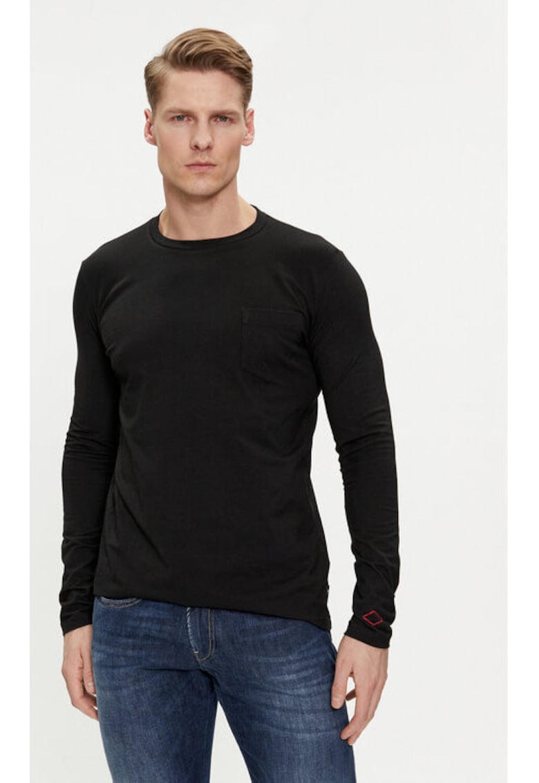 Bluza barbati - 303187972 - Bumbac - Negru - Negru