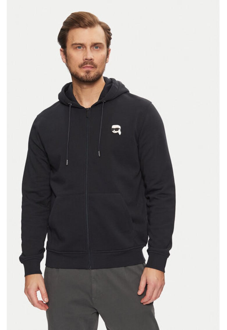 Bluza barbati - 304612961 - Bumbac organic - Negru