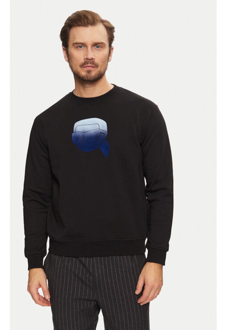 Bluza barbati -  304613043 - Bumbac organic - Negru