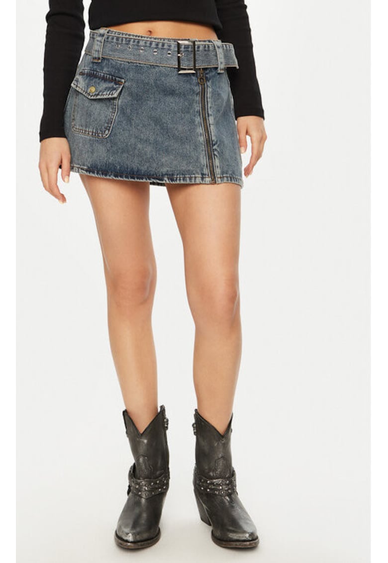 Fusta dama -  304604621 - Bumbac - Albastru