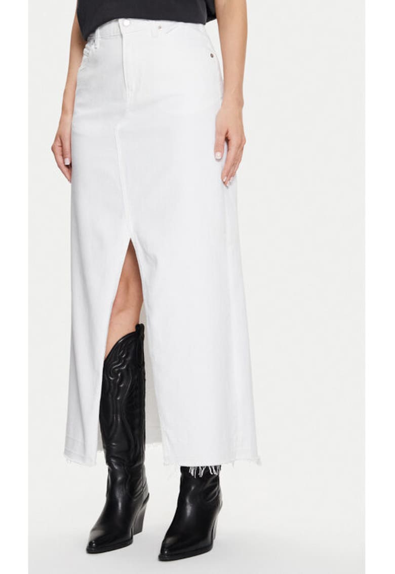 Fusta dama - 304357749 - Bumbac - Alb