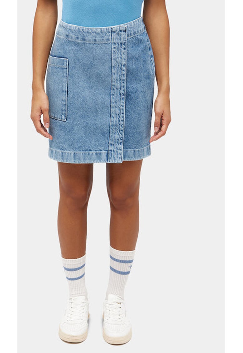 Fusta dama - 303617196 - Bumbac - Albastru