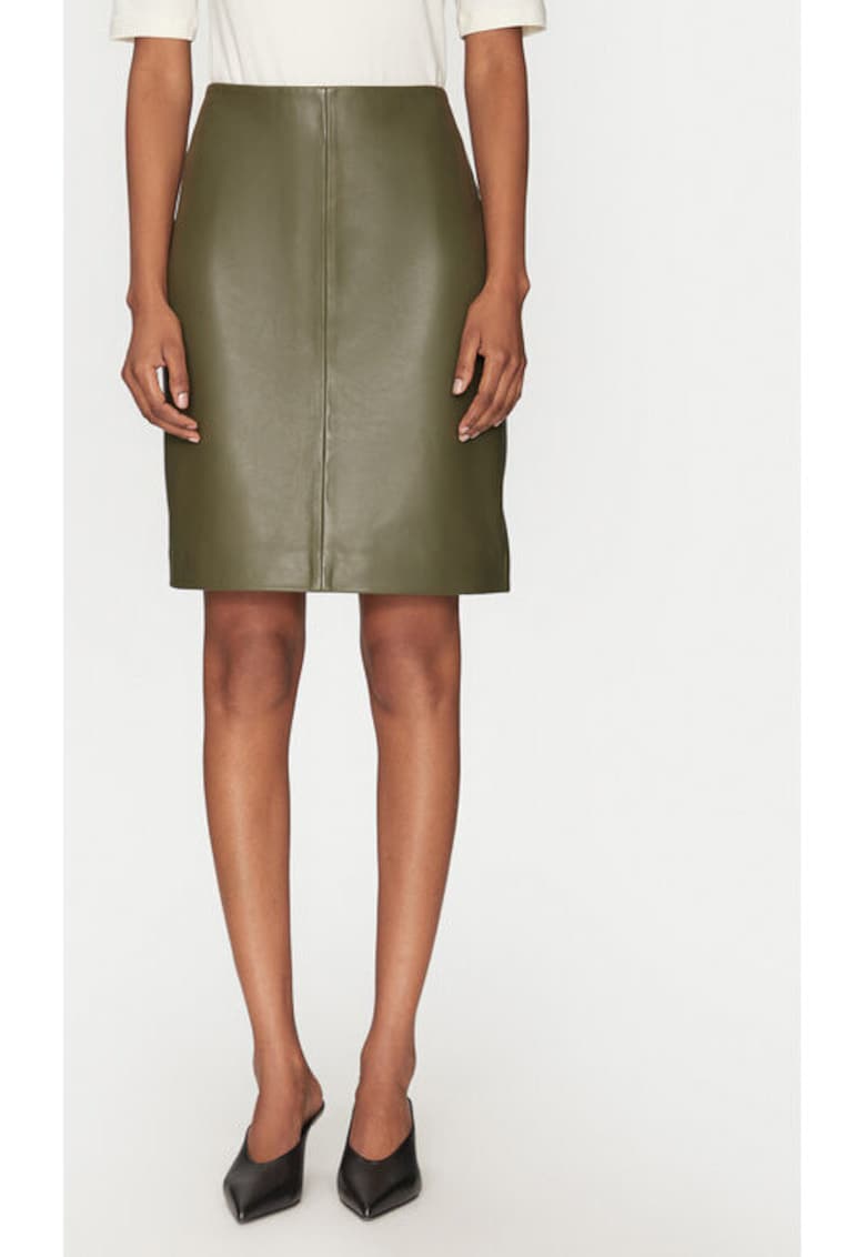 Fusta dama - 305214386 - Piele naturala - Verde - Verde