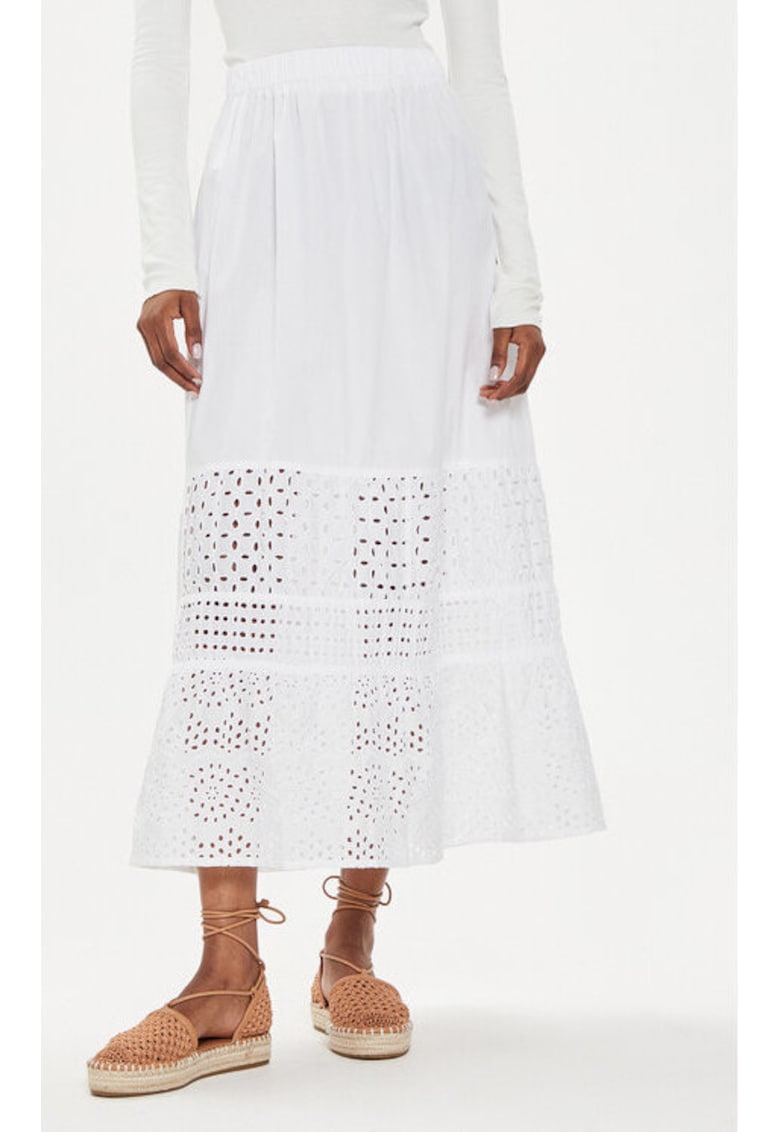 Fusta dama - 303802264 - Bumbac - Alb