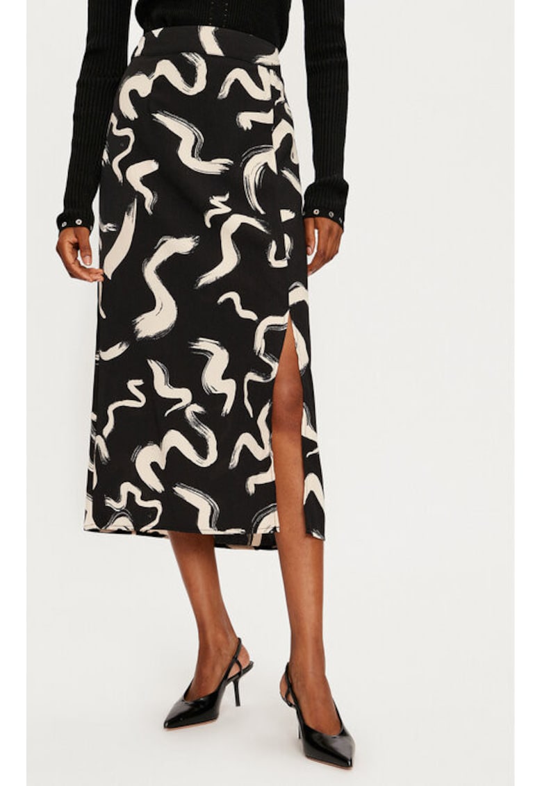 Fusta dama - 304494512 - Poliester reciclat/Poliester - Negru Fusta dama - 304494512 - Poliester reciclat/Poliester - Negru