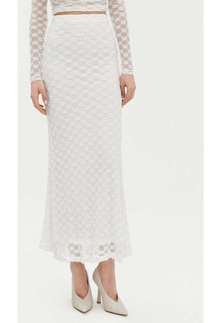 Fusta dama -  304921469 - Poliamida/Bumbac/Elastan - Alb