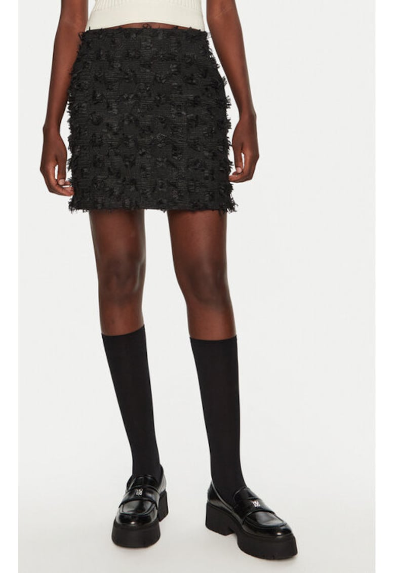 Fusta dama - 304177088 - Poliester - Negru - Negru