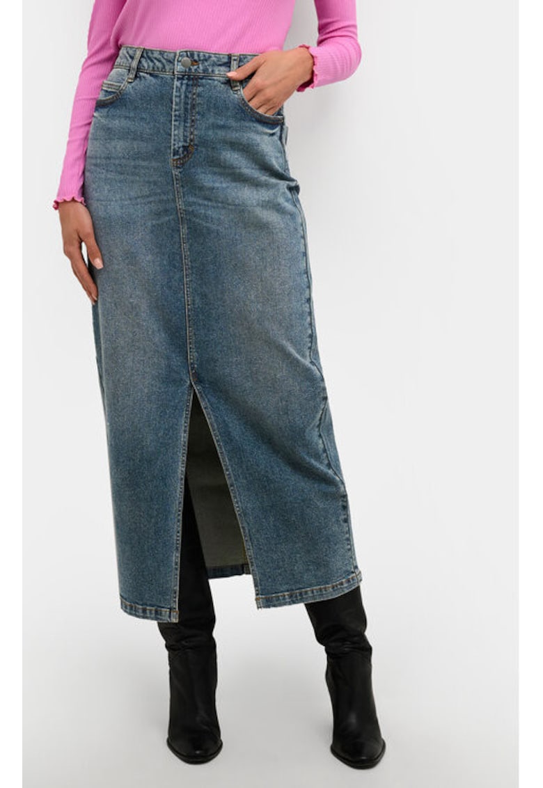 Fusta dama - 304099229 - Bumbac/Bumbac - Albastru