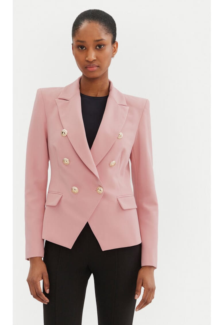 Sacou dama - 305264961 - Poliester - Roz