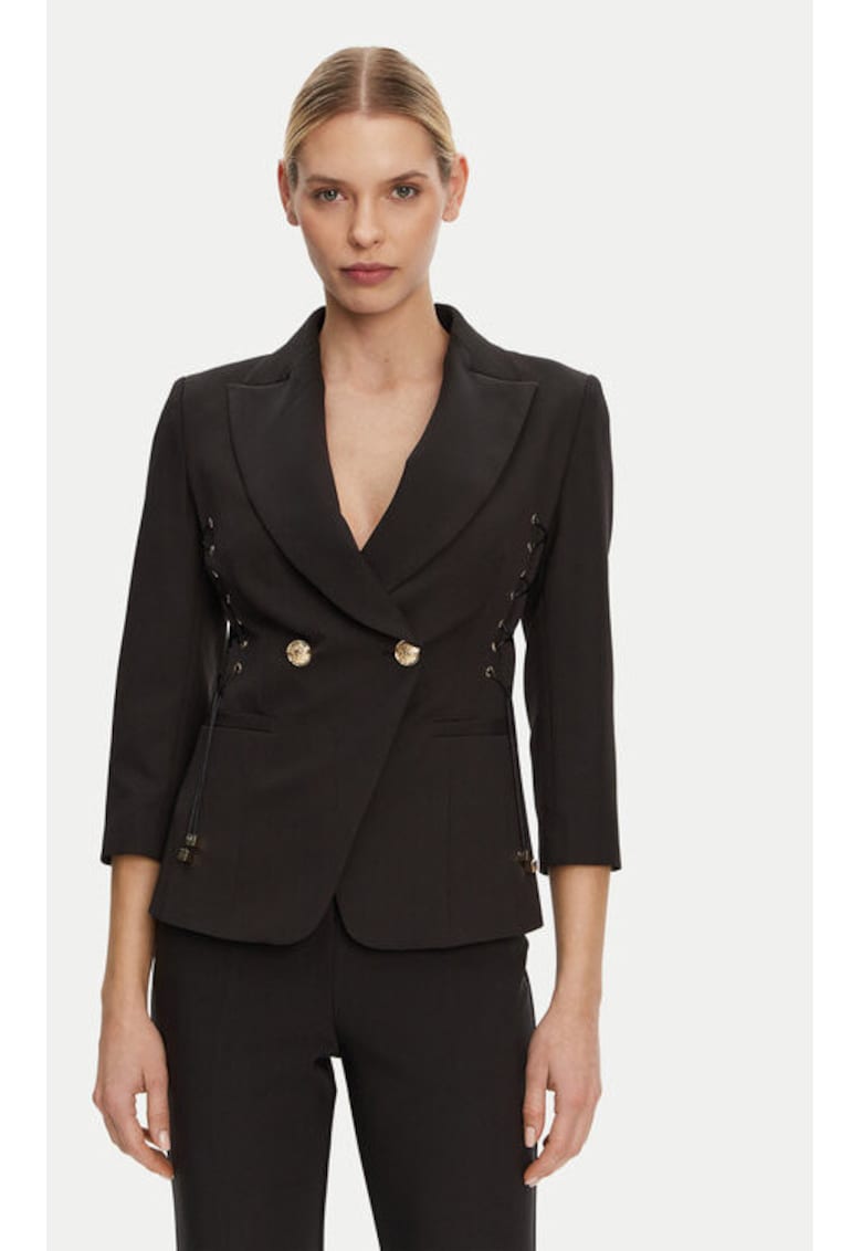 Sacou dama - 305291615 - Poliester - Negru - Negru