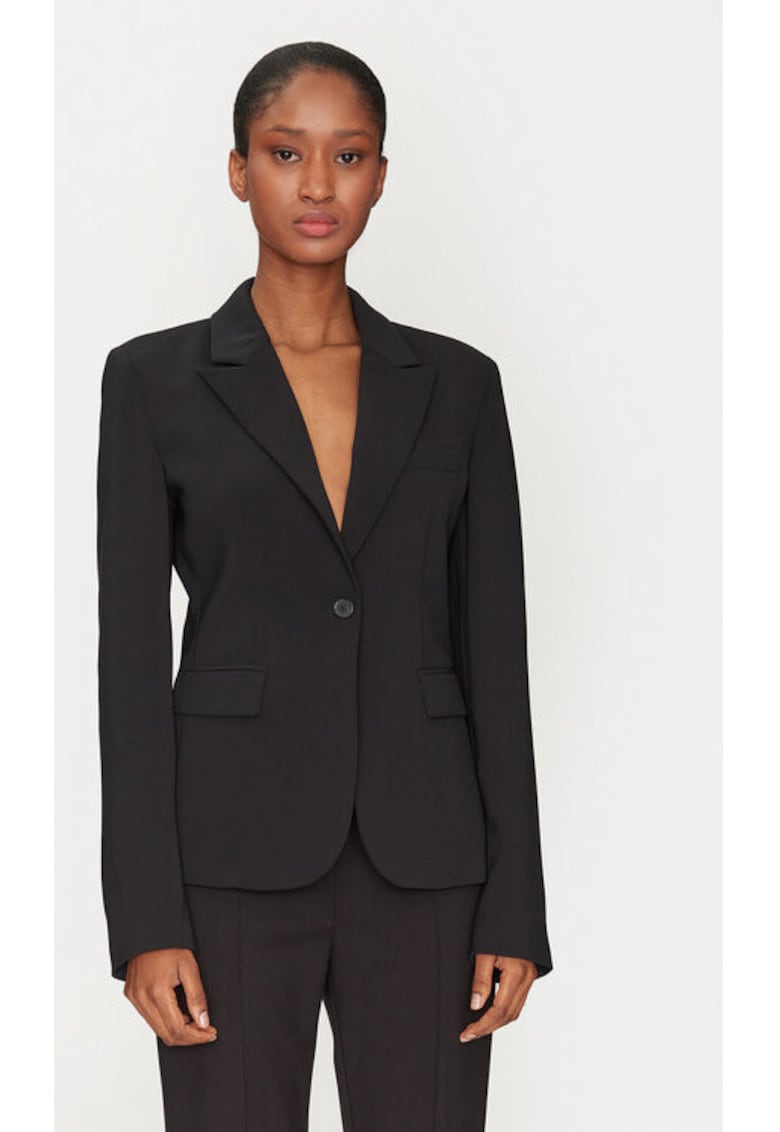 Sacou dama - 304580796 - Poliester/Viscoza - Negru